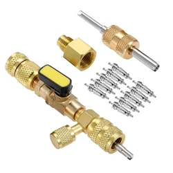 Dual Size Valve Core Remover & Installer Tool Kit with Schrader Valve Functionality (KIT1)