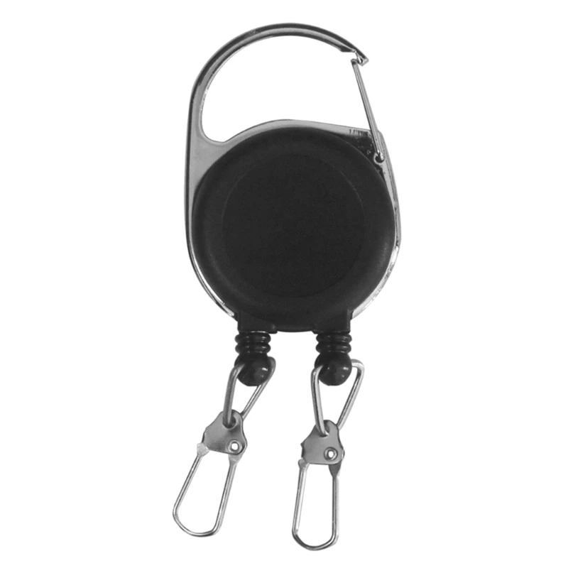 

25UC Retractable Keychain with Reel Cord Double Headed Design Keyrings ID-Card-Holder