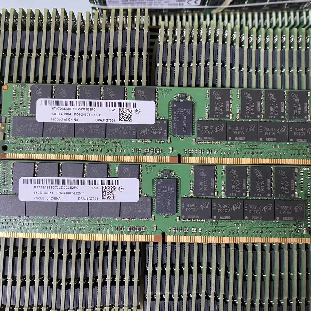 

1 PCS 64GB MTA72ASS8G72LZ-2G3B2PG For MT 64G PC4-2133P 2400T DDR4 ECC REG Server Memory