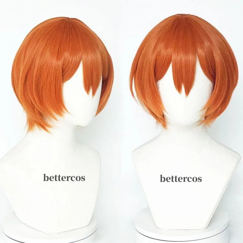 

Высокое качество аниме LoveLive! Парик для косплея Love Live Hoshizora Rin Hoshizora, короткие оранжевые термостойкие синтетические волосы, парики