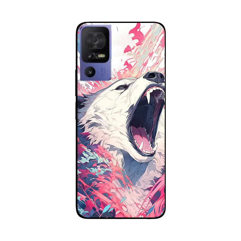 Leaf Panda Soft Silicone Back Cover - Protective Phone Case