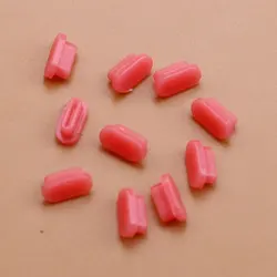 10 - Pack Silicone Type - C USB Dust Plugs - Universal Anti - Dust Covers (Watermelon Red)