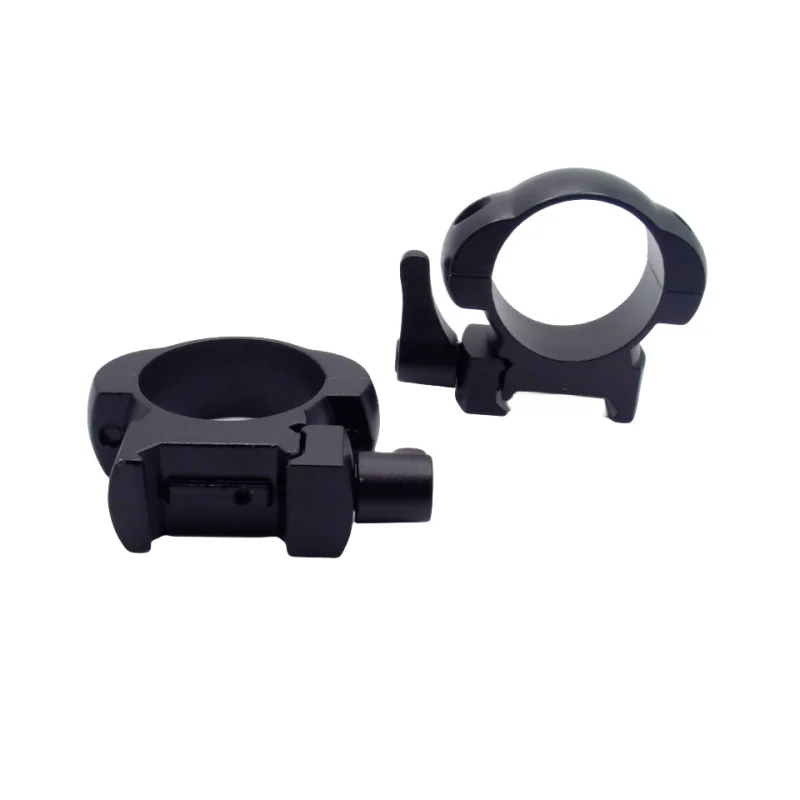 2Pcs/Set Medium Porfile Rifle Scope Steel Mounts Ring 30mm with 21mm Picatinny Rail Tactical Flashlight QD Mount