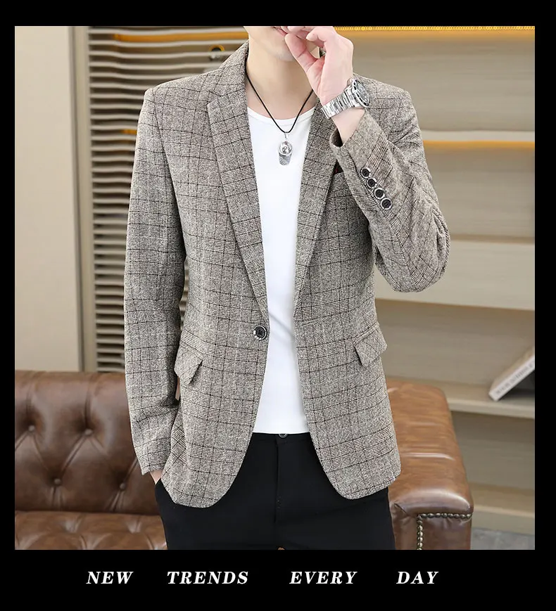 Description Picture 5 of itemExplosive New Men's Shirts Casual Fashion Business Single West All Match Personality Comfortable Handsome Loose Men's Clothing