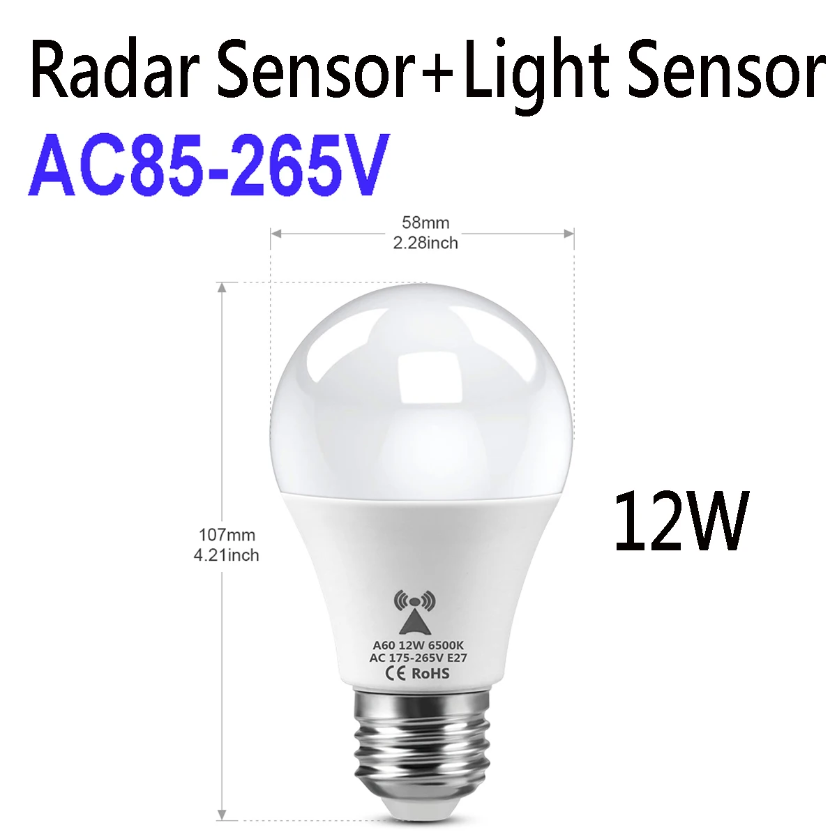 Motion-Activated LED Sensor Bulb