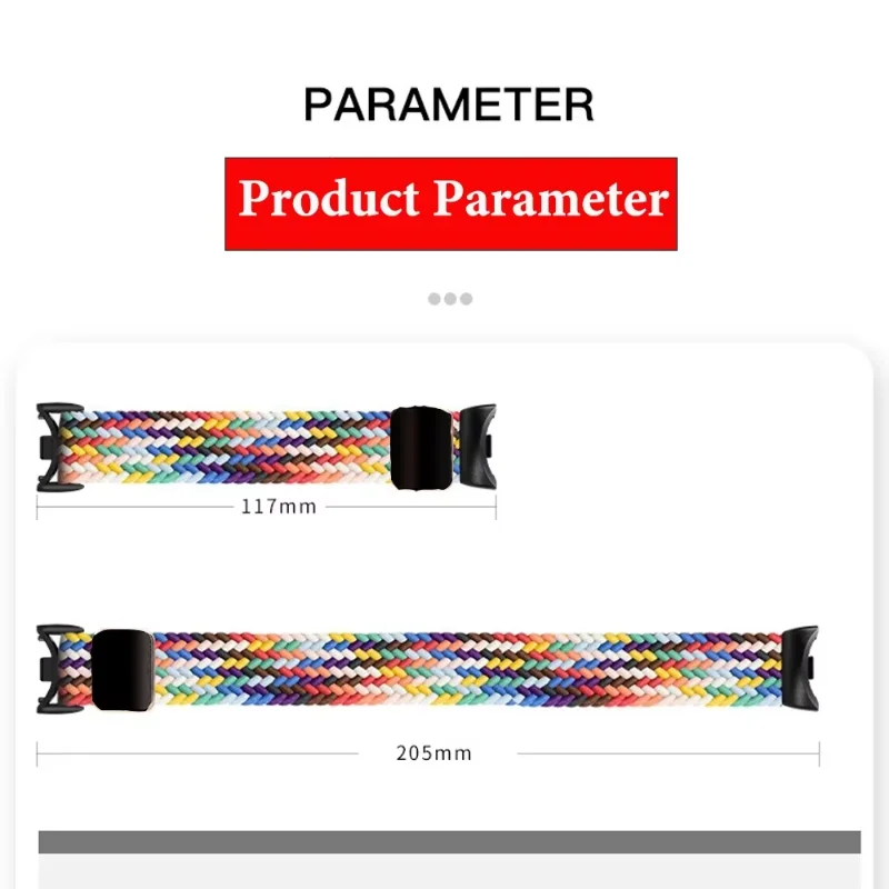 Breathable Nylon Braided Magnetic Loop Strap