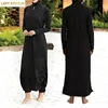 Muslim Islamic Summer Black Swimwear Bathing Beachwear Burkinis Swimsuit Women 3PCS/Set Clothes Modest