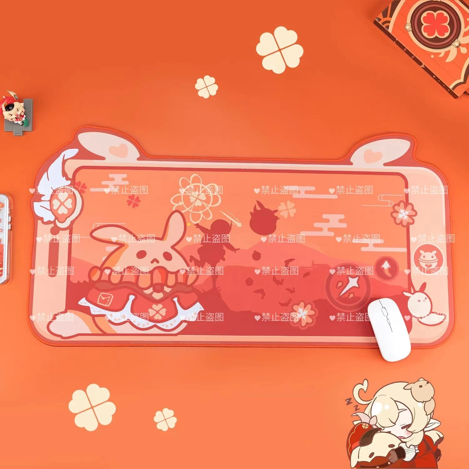 Extra Large Kawaii Gaming Mouse Pad Cute Gi Anime Klee Xxl Big Desk Mat