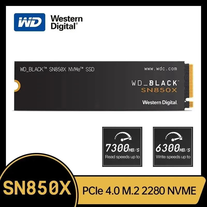 Western Digital Wd Sn850X 1Tb 2Tb Ssd Nvme Gen4 Pcie M.2 2280 Pcie 4.0 X4 Drive Disco A Stato Solido Interno Per Laptop Desktop Ps5