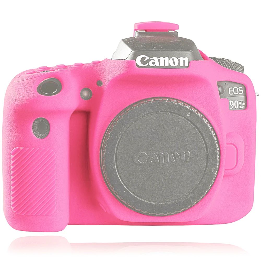 Per Canon Eos 90D Cover Per Fotocamera Custodia Protettiva Per Fotocamera In Silicone Per Canon Eos 90D Cover Per Fotocamera Antiscivolo Litchi Di Alt