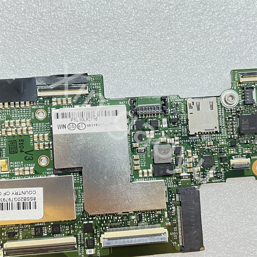 01AW776 01AW770 15218-5 For LENOVO ThinkPad X1 Tablet 2nd Gen Table Laptop Motherboard SR2ZX i5-7Y54 RAM 8G 7Y57
