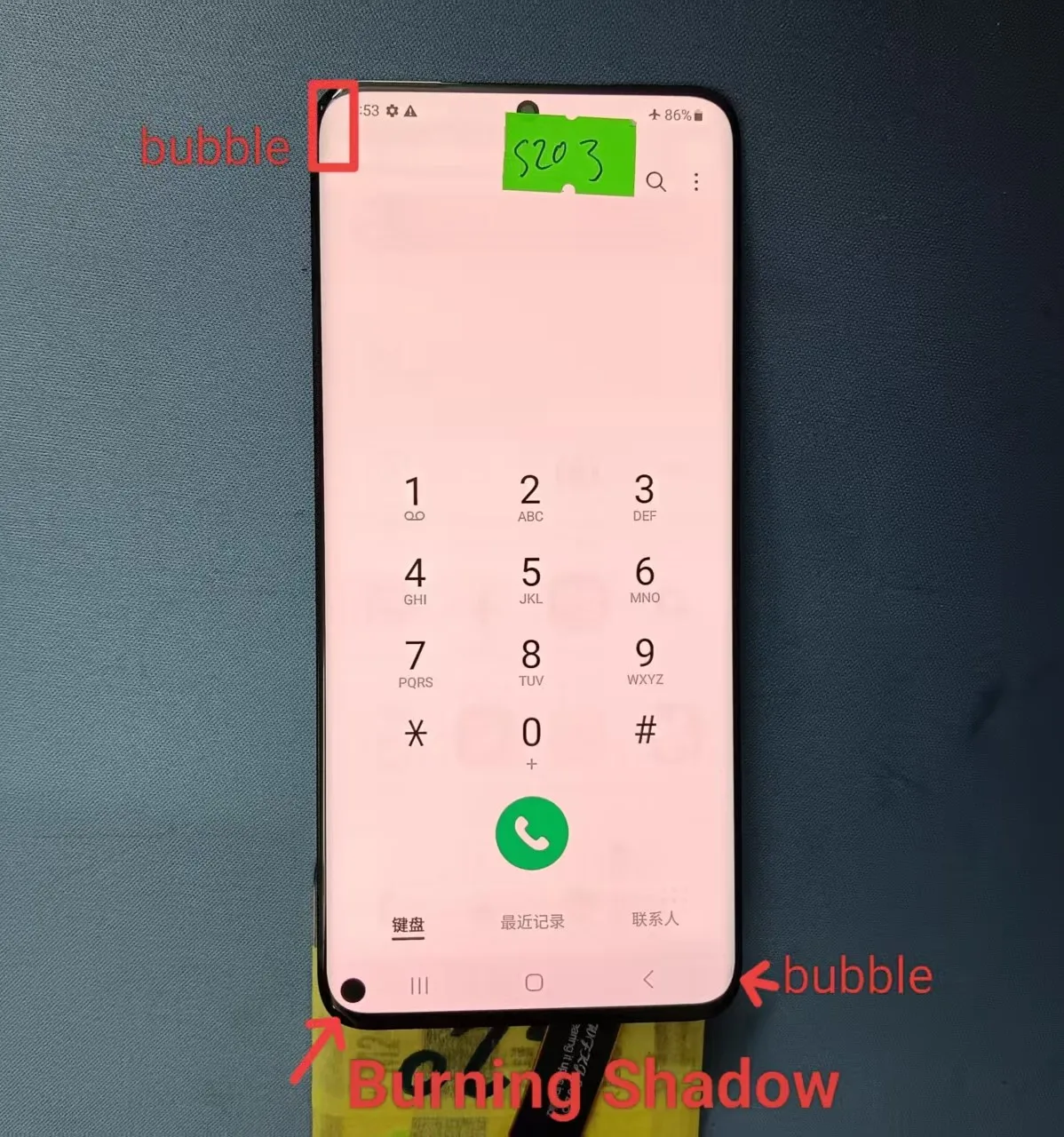 Schermo display S20, materiale AMOLED da 6,2 pollici, serie Burning Shadow adatto per Samsung S20 G980U G980F/DS G981 G981F G981U - Image 3