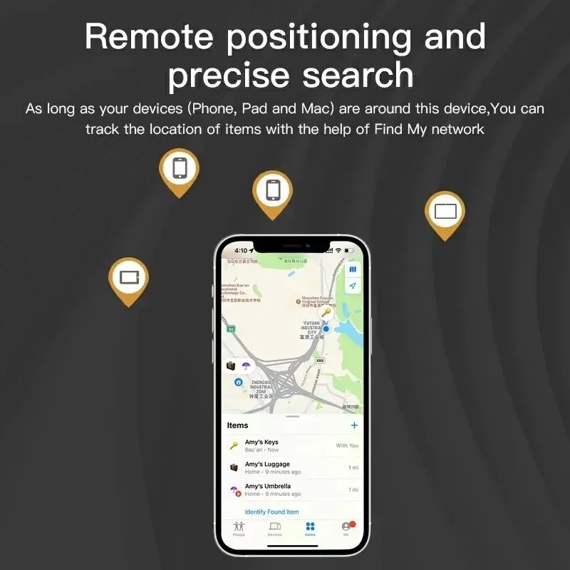 GPS Tracker Bluetooth MINI device for AirTag Apple tracking locator pet children elderly