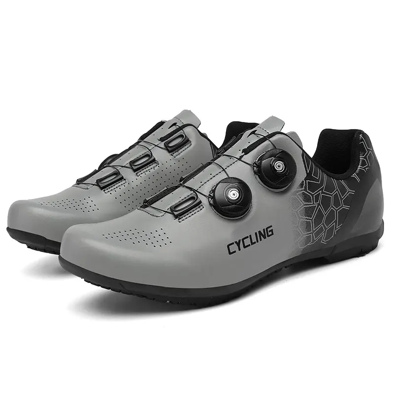 Cycling Sneaker Road Bike T25 Gray Mtb With Cleats Men Sports Speed Bike Shoes Women Mountain Racing Flat Road Cycling Footwear