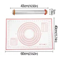 Red mat rolling pin