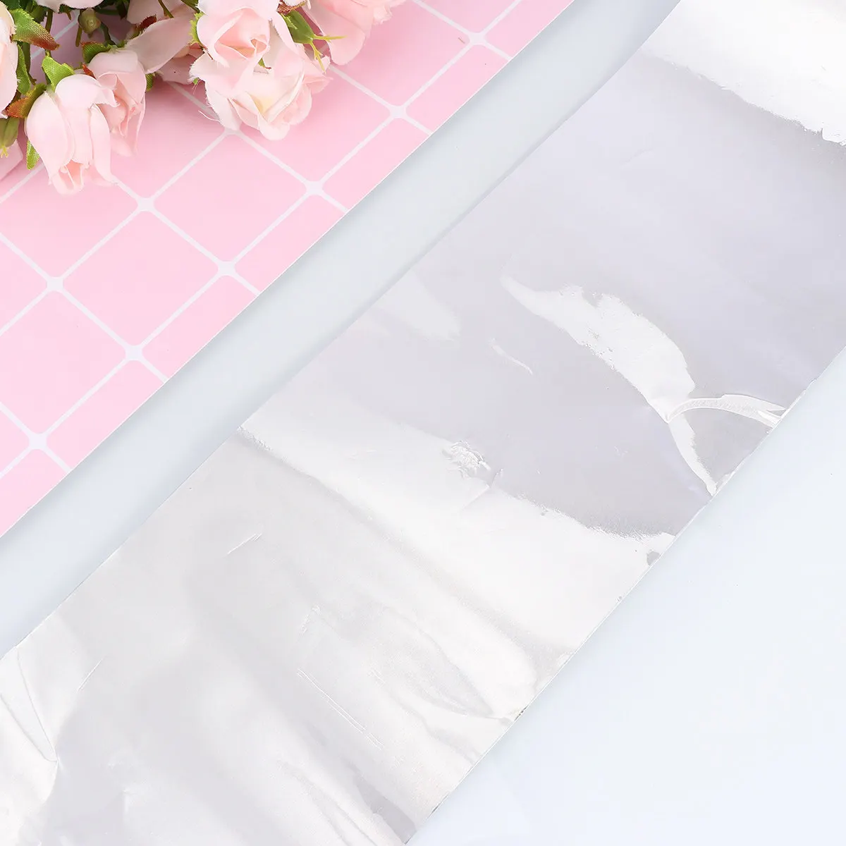 1롤 10cm 폭 전문 헤어 컬러링 틴 포일 두꺼운 펌 포일 (살롱, 이발소, DIY 스타일링용, 빠른 열 활성화)