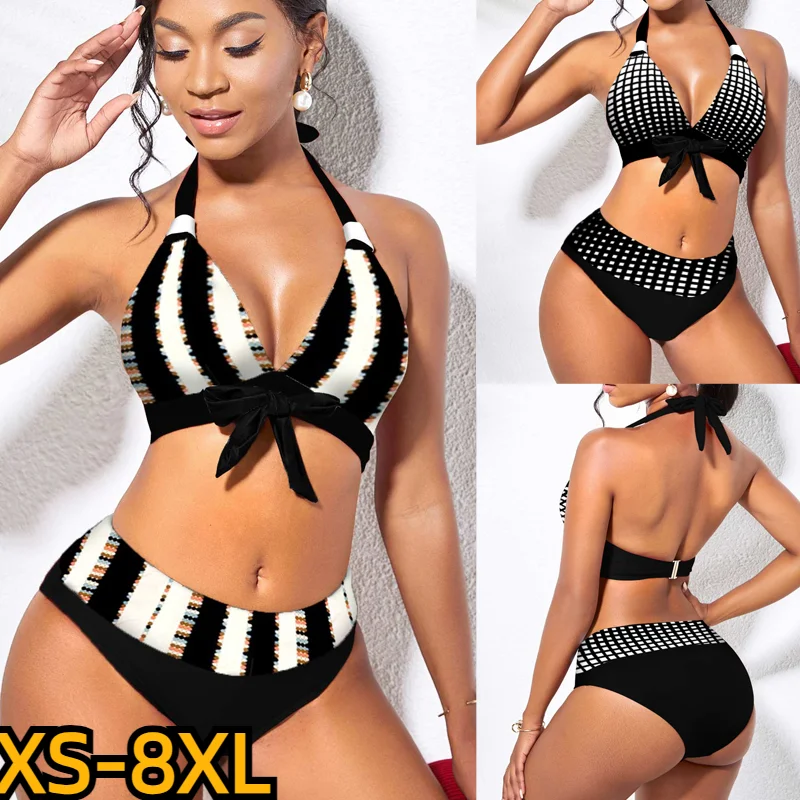 

Swimsuit Summer Two Piece Set Beachwear Women Swim Suit Female Sexy Vintage Bathing Suit Bikini New Design Printing Swimwear