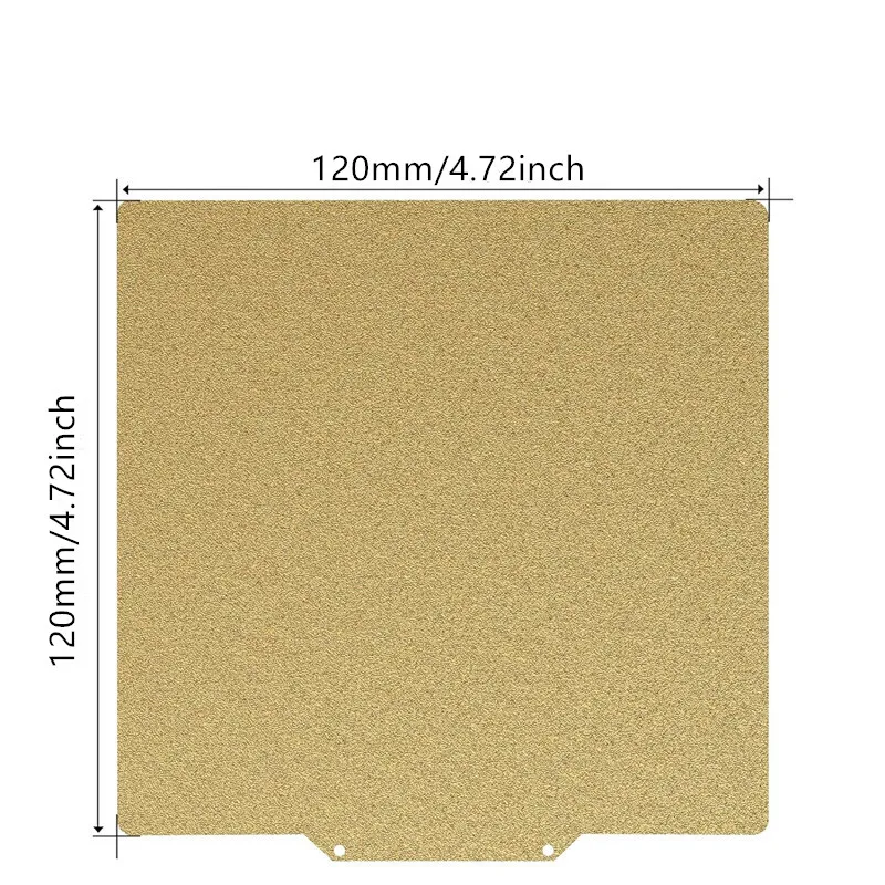 thumbnail image 2 of 3D Printer 120x120mm Voron 0.1 0.2 PEI Sheet Spring Steel Build Plate,[Double Sided Smooth Flex PEL PEB Sheet]4.7x4.7 Inch No Magnetic Sticker For Voron 0 V0 3D Printer 2 of 14