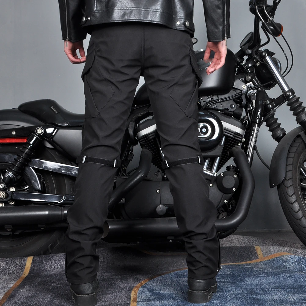 방수 방풍 아머드 모터사이클 라이딩 팬츠 무릎 및 엉덩이 보호대가 있는 모토크로스 카고 바지 낙상 방지 오토바이 보호 팬츠
