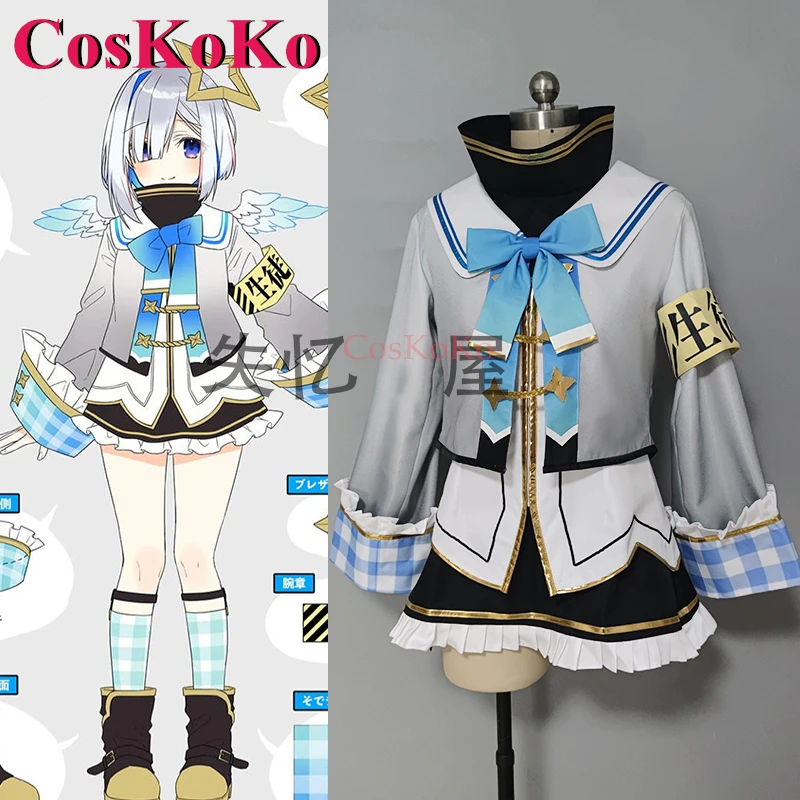 

CosKoKo Amane Kanata Косплей Аниме VTuber Hololive костюм Милая униформа для женщин на Хэллоуин