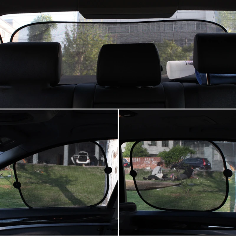 2PCS Magnetic Car Sun Shade UV Protection Car Curtain Baby Window Sunshade Side Window Mesh Sun Visor Summer Protection Film car sunshade