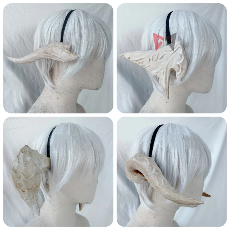 New Hand Made Work Final Fantasy 14 Cosplay Prop Horns Hairhoop Cosplay Costume Accessories