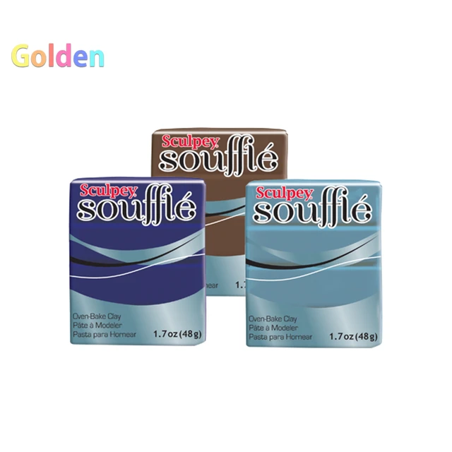 Sculpey SOUFFLE Oven Bake Polymer Clay 1.7oz Blocks, Innovative Lightweight  Clay Perfect for Jewellery Making