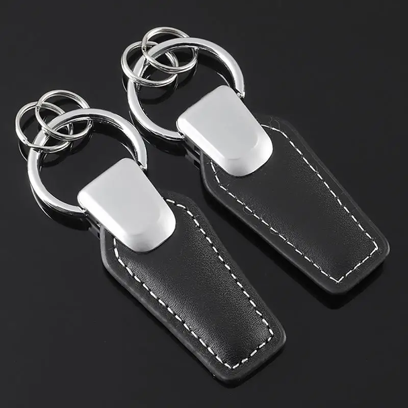 Portachiavi in Pelle per Auto, Lussuoso e Minimalista, con Ciondolo a Scomparsa, Portatile per Proprietari di Auto, Accessorio da Viaggio e per Uso Esterno