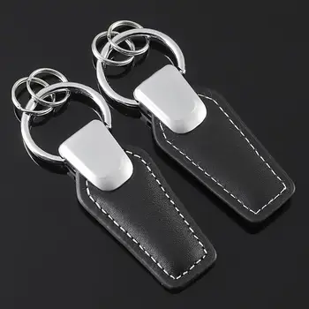 Portachiavi in Pelle per Auto, Lussuoso e Minimalista, con Ciondolo a Scomparsa, Portatile per Proprietari di Auto, Accessorio da Viaggio e per Uso Esterno