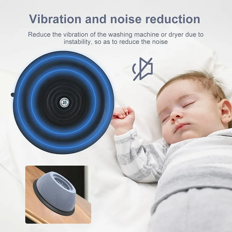 Anti Vibration Feet Pads 4pcs Rubber For Washing Machine Support Dampers Stand Accessories washing machine pads rubber pads anti vibration pads
