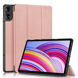 Ultra Slim Shockproof Tablet Case - PU Leather Protective Cover (Rose gold)
