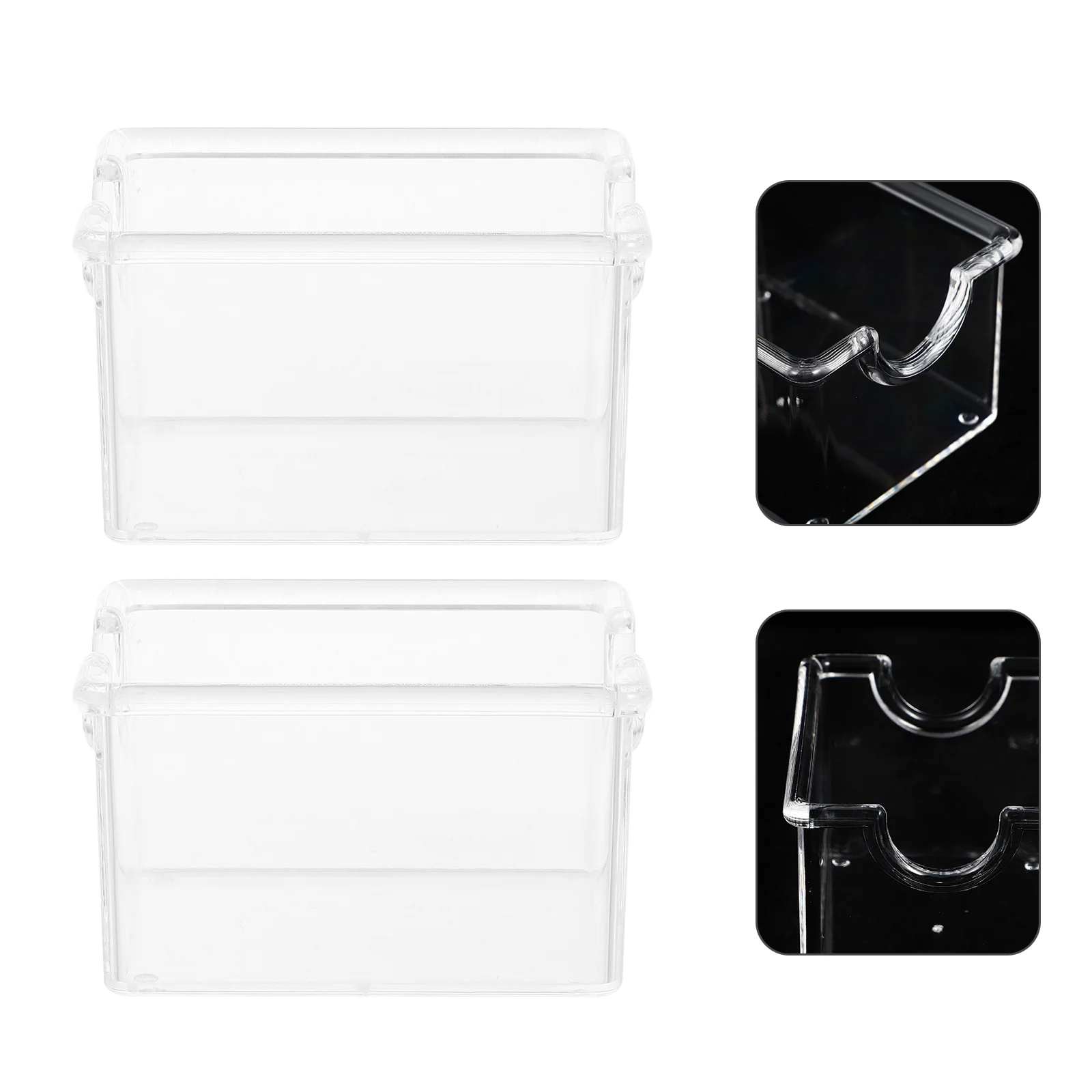 

2pcs Sugar Packets Transparent Box Transparent Tea Bag Box Tea Bag Clear Boxes