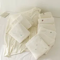 Fleece Baby Blanket Newborn Autumn Winter Swaddling Blankets Soft Warm Stroller Cover Bedding Bear Embroidery Babies Accessories 2