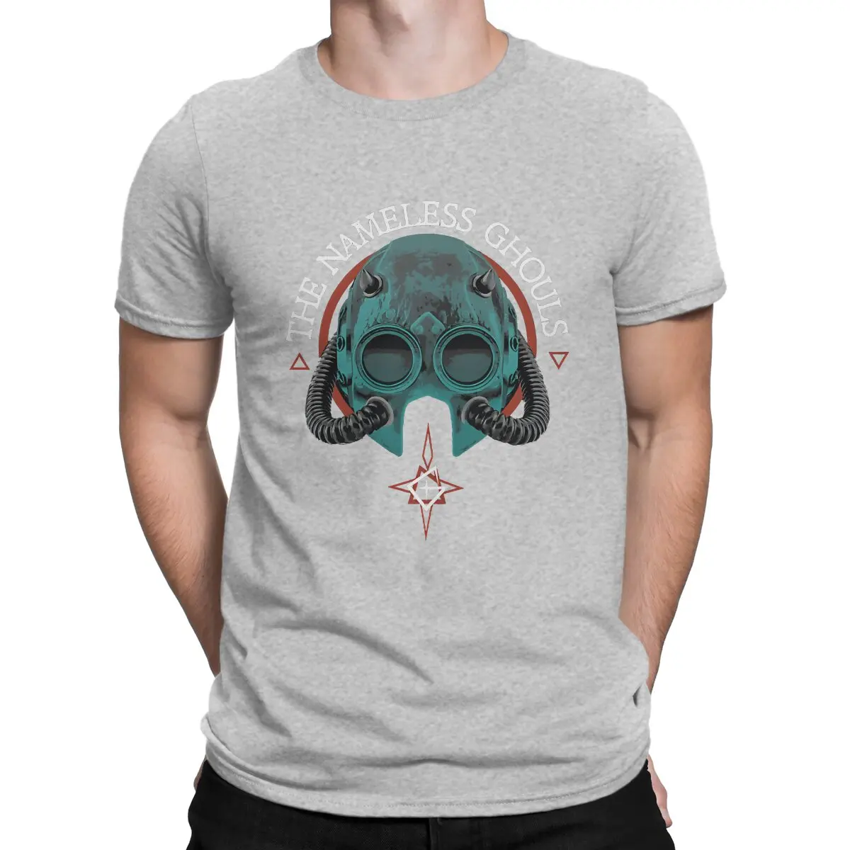 thumbnail image 1 of Camiseta creativa de banda para hombre, Impera Nameless Ghouls Mask, cuello redondo, algodón puro, ropa personalizada, ropa de calle, 1 of 7