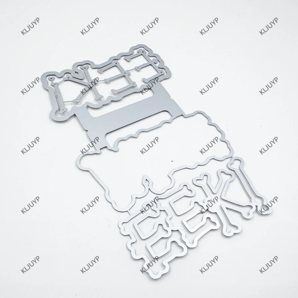 KLJUYP Eek 할로윈 가방 토퍼 금속 절단 다이 스텐실 DIY Scrapbooking/앨범 장식 엠보싱 DIY 종이 카드
