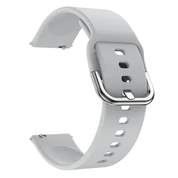 Premium Silicone Smartwatch Band - 20/22mm, Multiple Colors Available - 22MM (Gray)