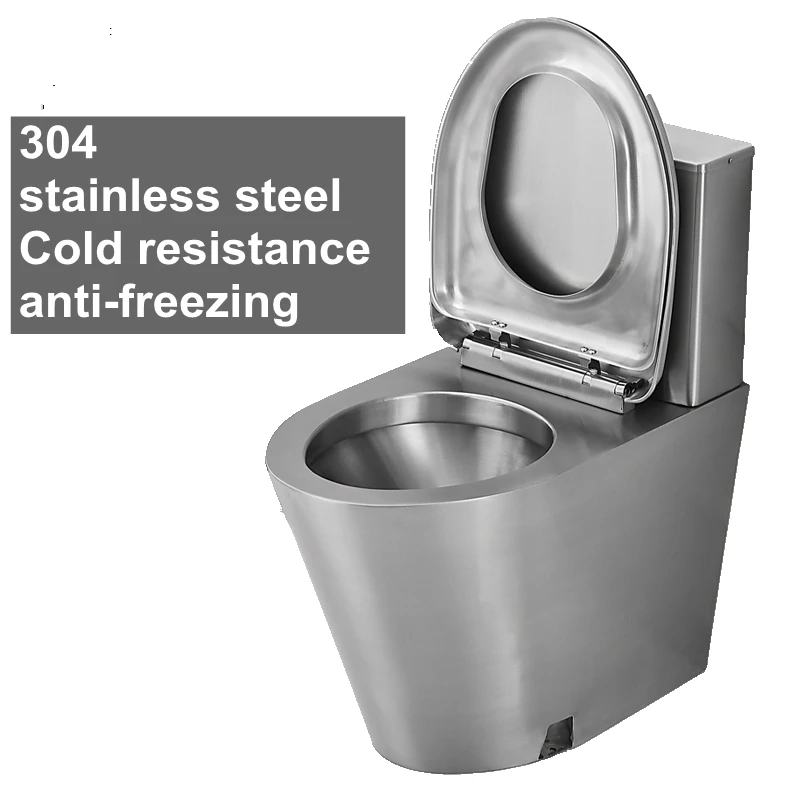 304 Stainless Steel Flush Toilet 2023 Metal Toilets Antifreeze Crack