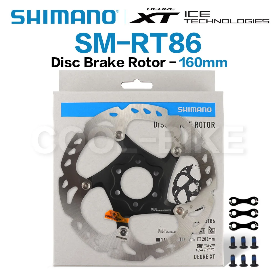 Mountain Bicycle Disc Brake Bicycle Disc Brake Bike Brake Rotor Mountain Bike Disc Brake SHIMANO XT SM RT86 6 Bolt M8000 160MM 180MM
