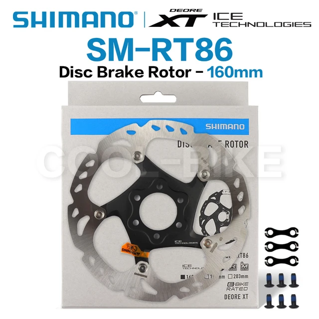 SHIMANO-disco freno XT SM RT86 para bicicleta de tecnología Point, 6 pernos, M8000, 160MM, 180MM - AliExpress