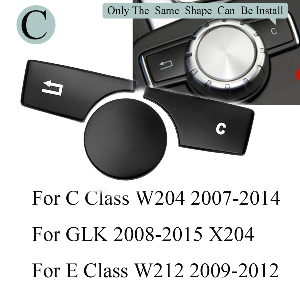 Center Console Multimedia Button Cover Trim Stickers