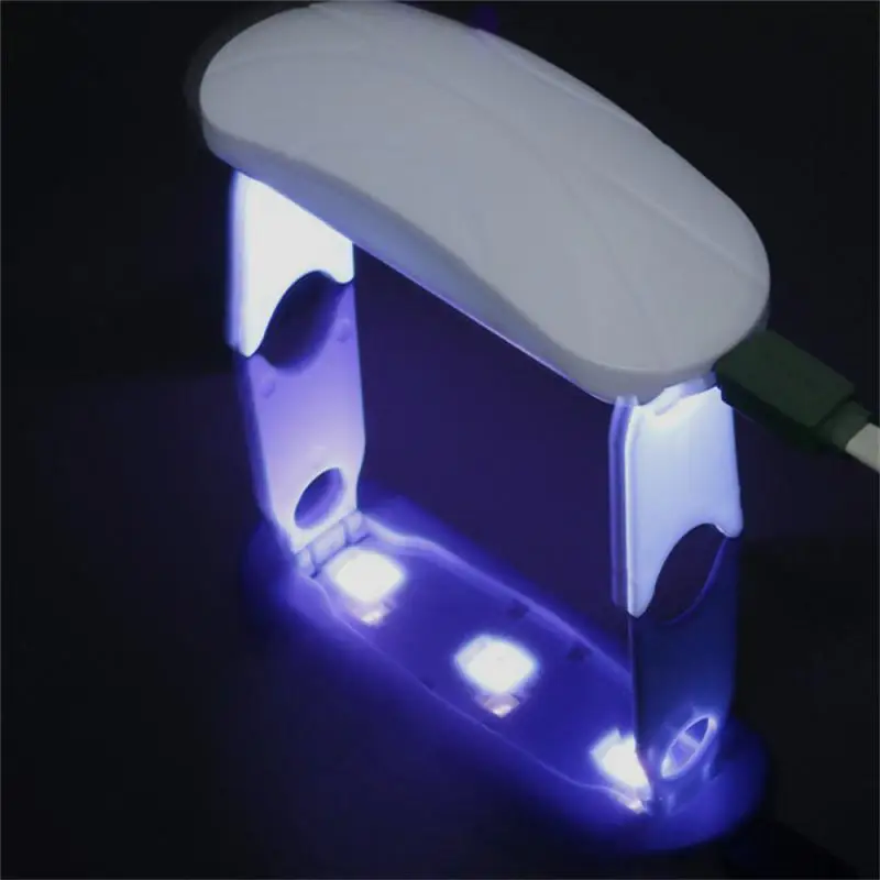 1/2/3/4/5PCS Mini Nail Dryer Machine Micro UV LED Lamp Portable USB Nail Gel Curing Machine Foldable Nail Polish Fast Lighting 2 6