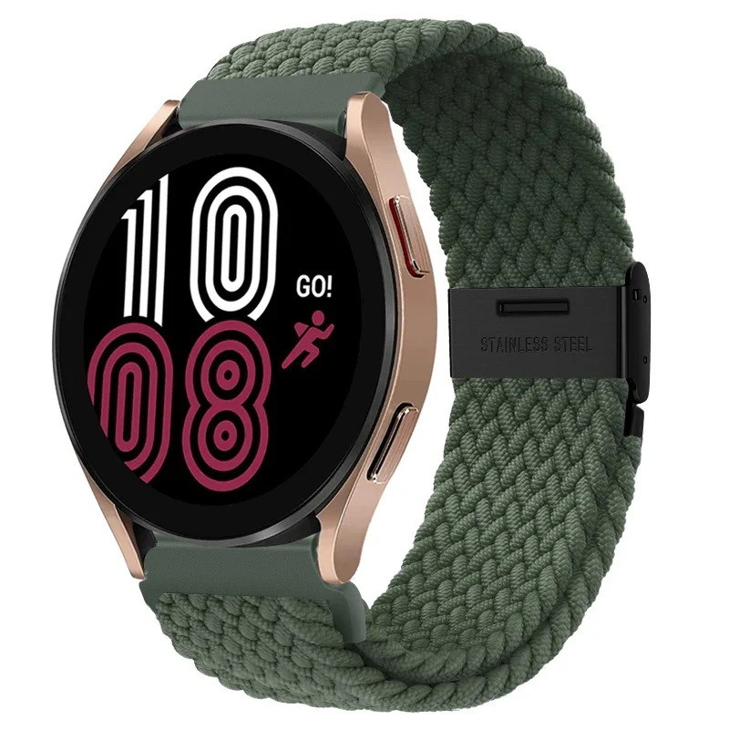 Braided Elastic Nylon Band - 20mm/22mm - Multi-Functional Smartwatch Bracelet