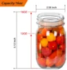 Mason Jars In Bulk Salt And Pepper With Lid Customized Glass Mini Wholesale Regular Mouth Canning 5