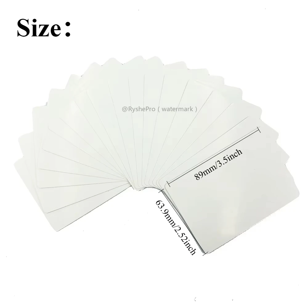Playing Cards Blank Playing Cards 54PCS Two-sided White Blank Index Flash Cards To Write on Printable Study Learning DIY Gift Game