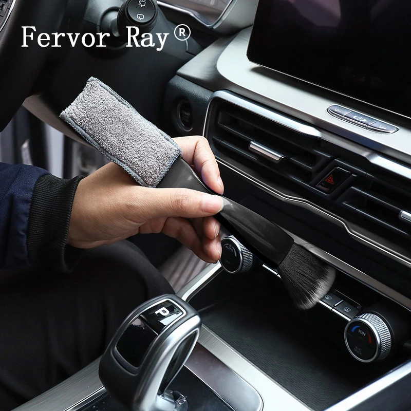 

Car Cleaning Air Conditioning Vent Soft Bristle Cleaning Brush For Land Rover Sport Aurora Discovery Car Interior Accessories