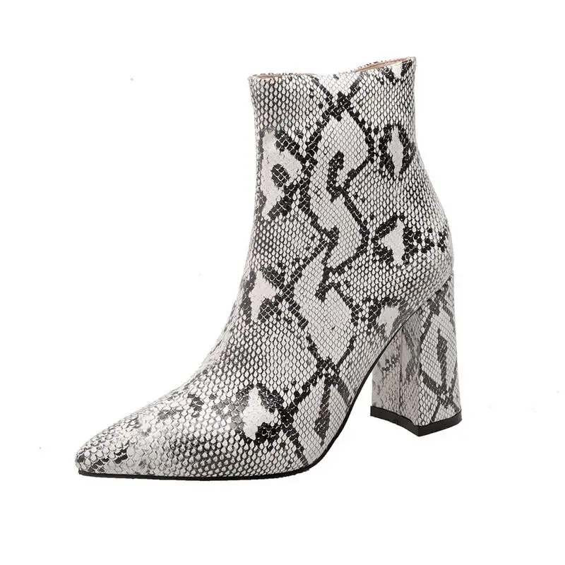 Olivia Snake Print Ankle Boot - Image 8
