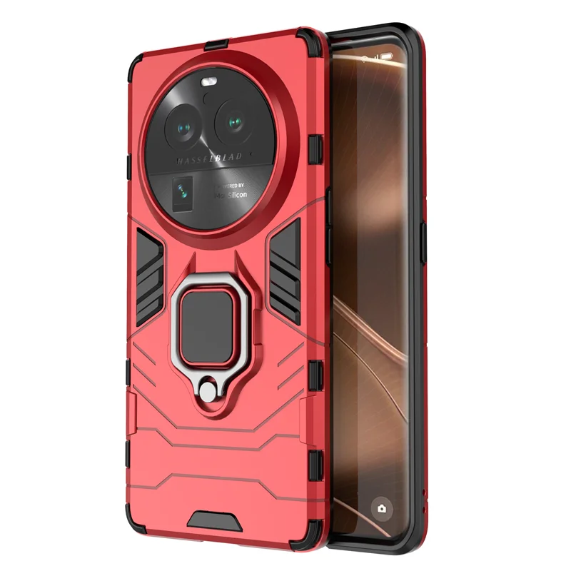 Durable Armor Ring Rubber Silicone Protective Case