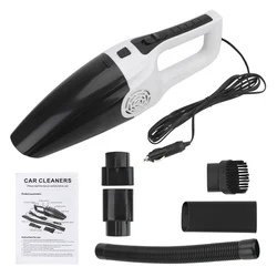 Portable High - Suction Wet and Dry Car Vacuum Cleaner - Powerful Handheld Mini Vacuum (WHITE)