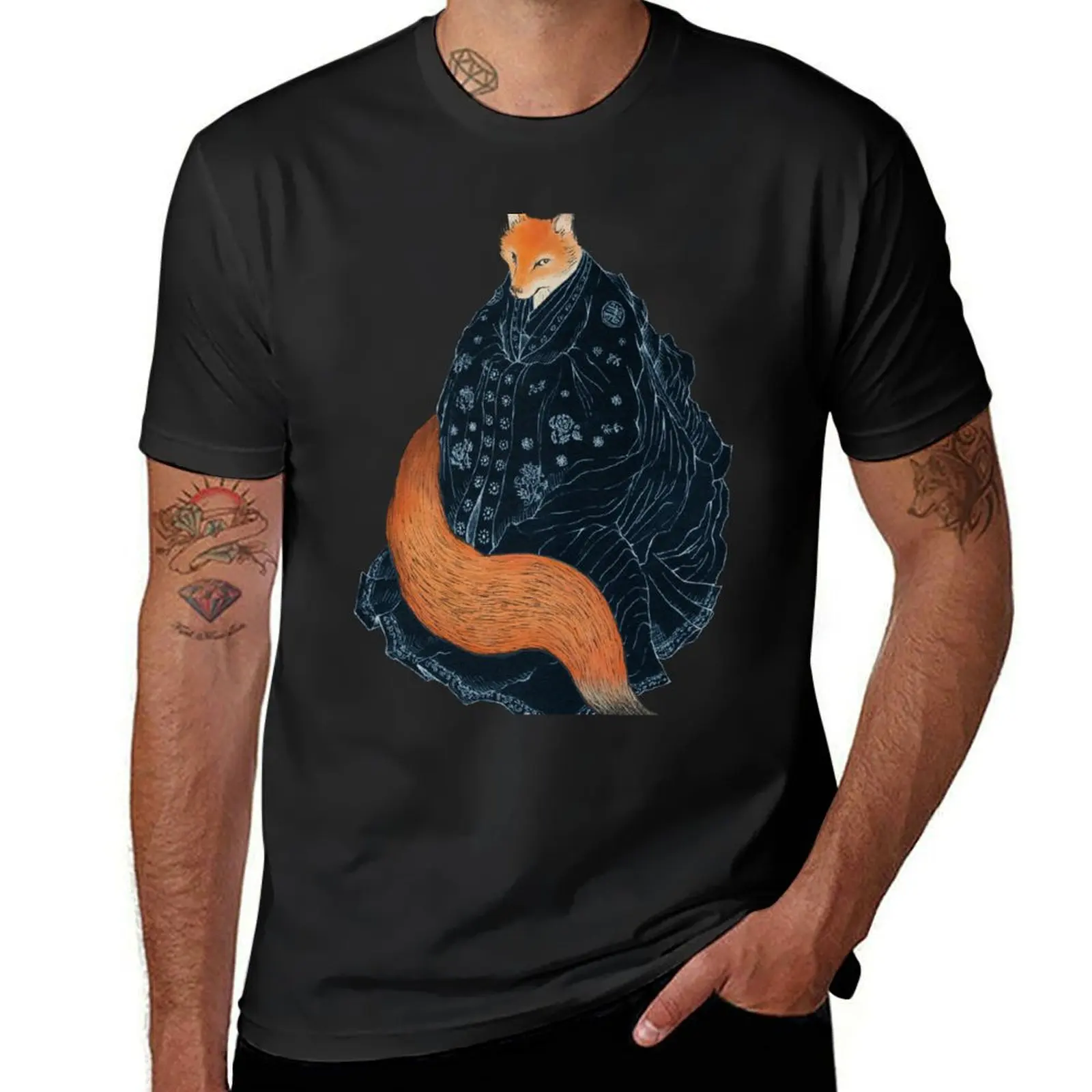 The Fox's Wedding T-Shirt graphics quick-drying fruit of the loom mens t shirts