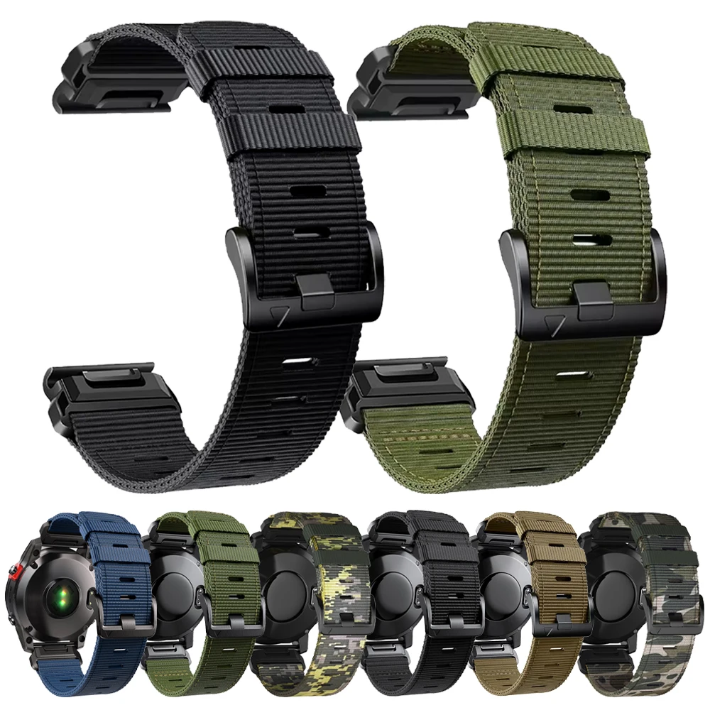 Nylon Quick Release Watch Strap - 22mm/26mm Adjustable Wristband
